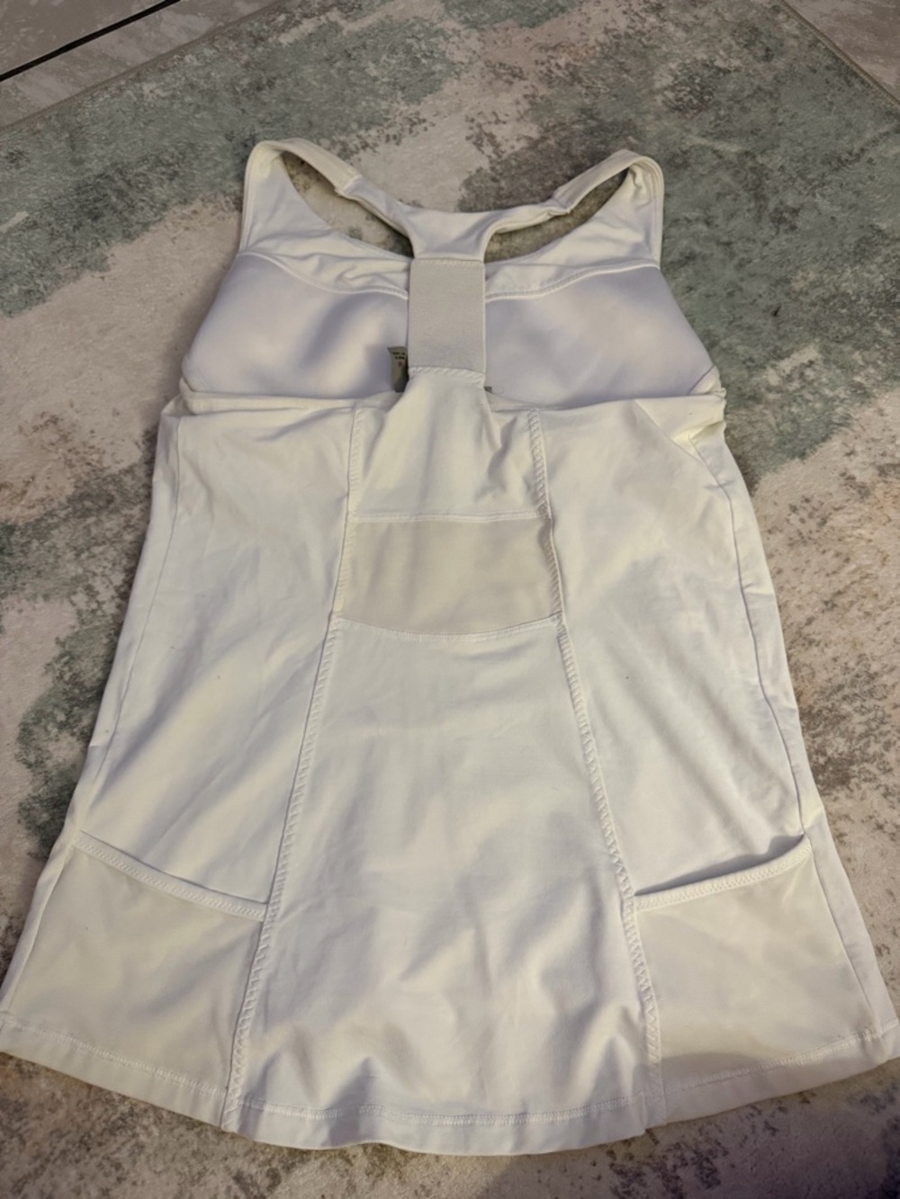 Athleta White Racerback Tank Top - Picture 2 of 3